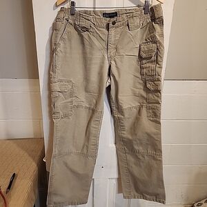 5.11 Tactical Womens Canvas Cargo Pants - Tan